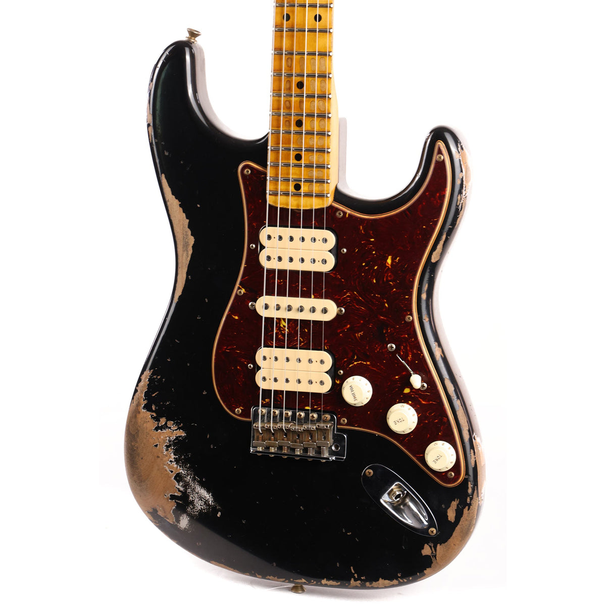 Fender Custom Shop 1957 Stratocaster HSH Heavy Relic Black — 6