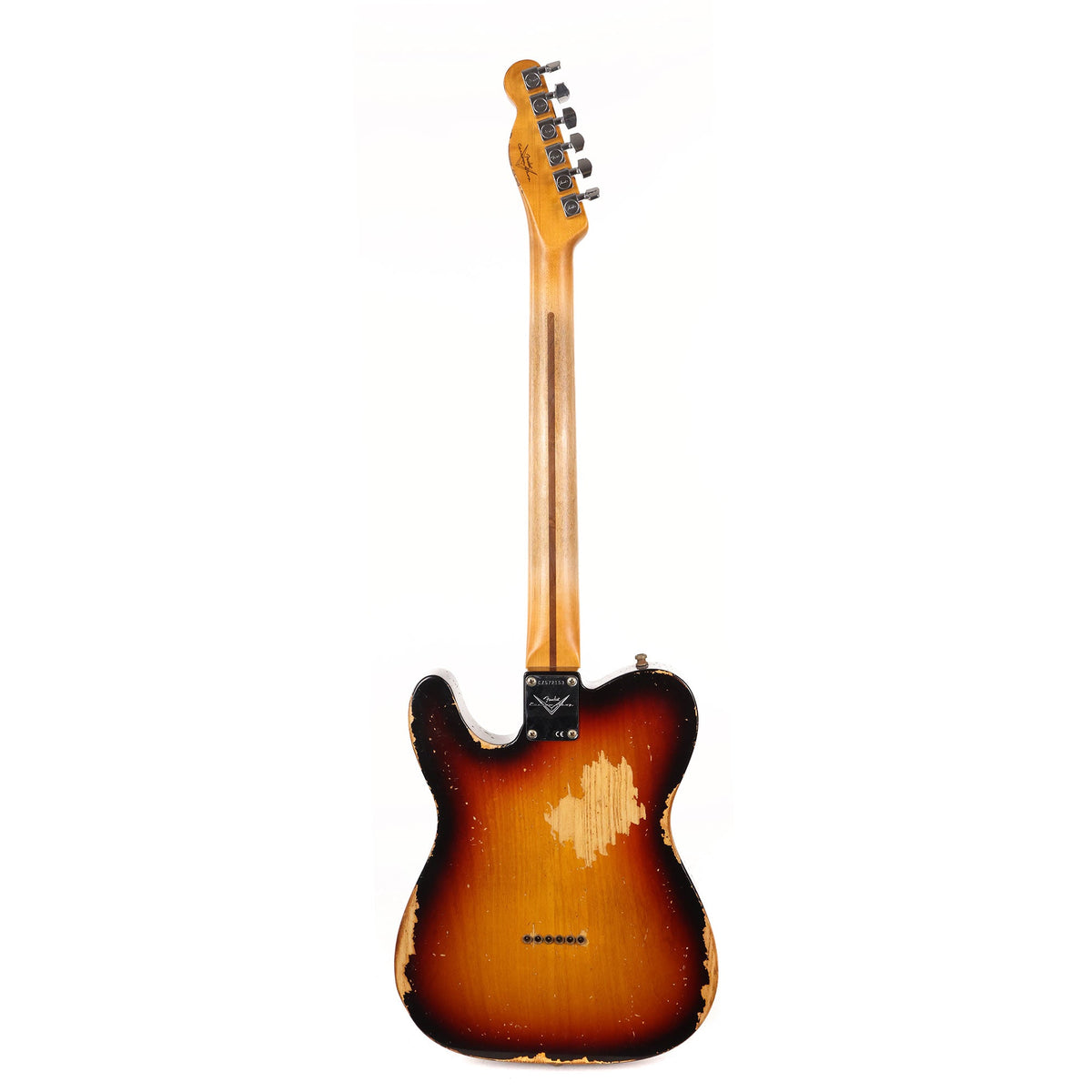 Fender Custom Shop Telecaster Plus Heavy Relic 3-Tone Sunburst — 3