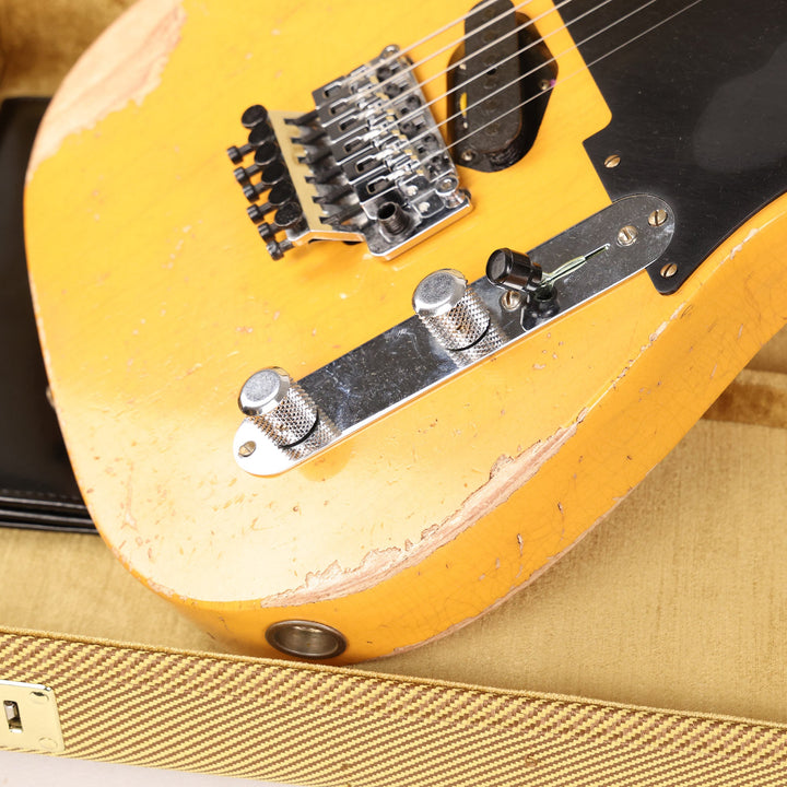 Fender Custom Shop ZF Nocaster Heavy Relic Aged Butterscotch Blonde