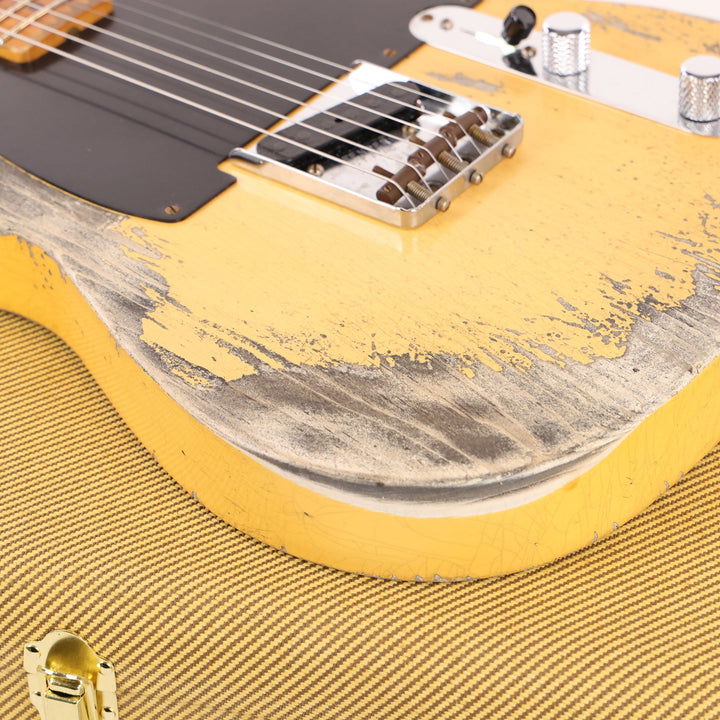 Fender Custom Shop Limited Edition 50s Pine Esquire Super Heavy Relic Aged Nocaster Blonde