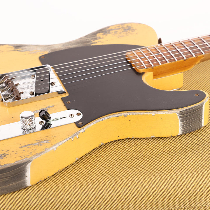 Fender Custom Shop Limited Edition 50s Pine Esquire Super Heavy Relic Aged Nocaster Blonde