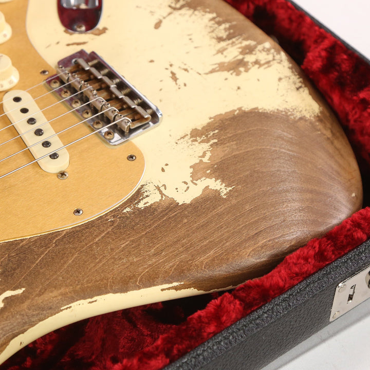 Fender Custom Shop Limited Big Head Stratocaster Super Heavy Relic Aged Vintage White 2020