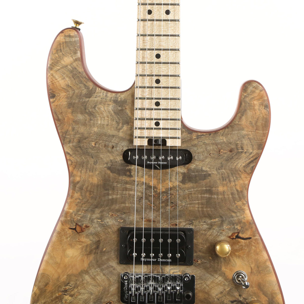Charvel Custom Shop San Dimas Buckeye Burl Top Oil Finish 2020 — 6