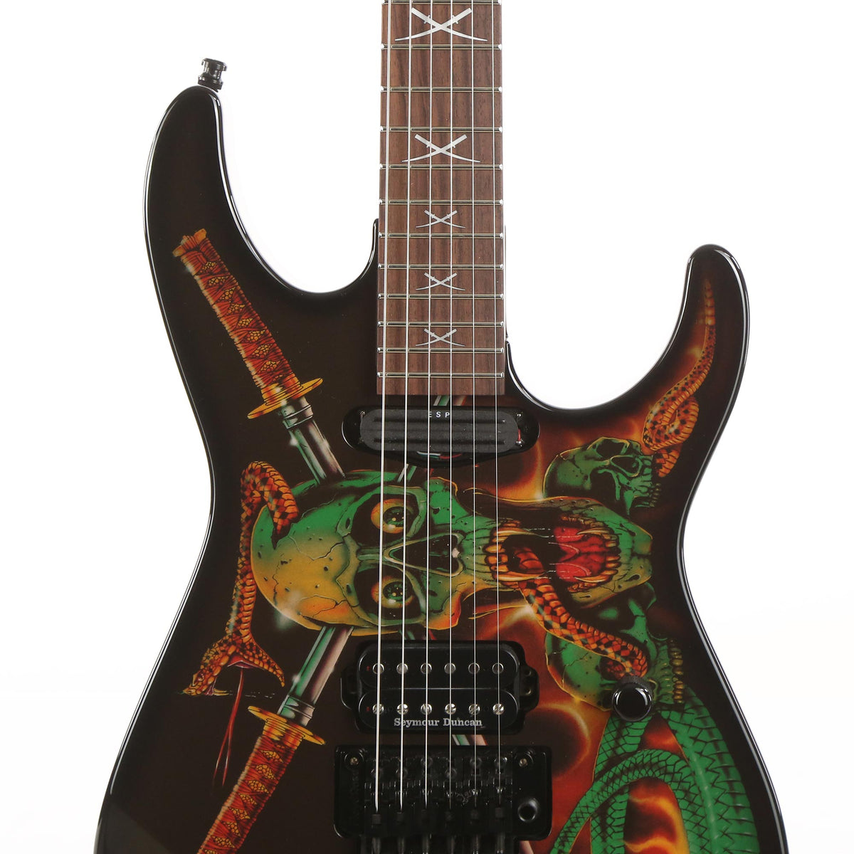 ESP George Lynch Skull and Snakes Signature Guitar Used — 6
