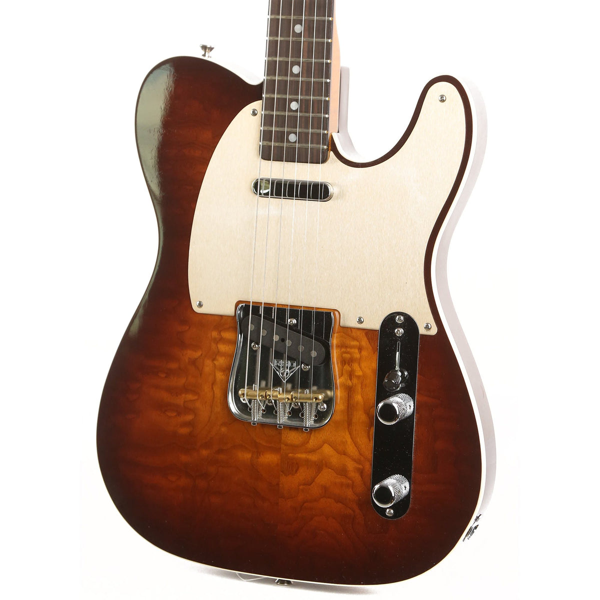 Fender Custom Shop Artisan Tamo Ash Telecaster Wide-Fade Chocolate 2-Color Sunburst 2019 — 7