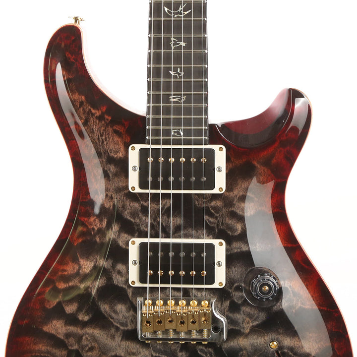 PRS Custom 24 Wood Library Artist Grade Quilt Maple Charcoal Cherry Burst 2019