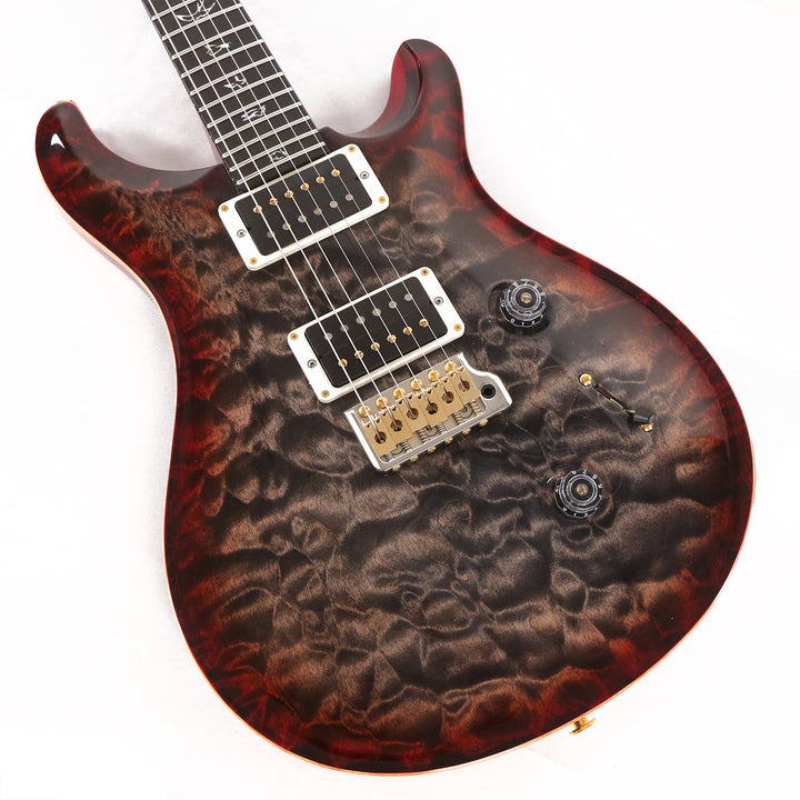 PRS Custom 24 Wood Library Artist Grade Quilt Maple Charcoal Cherry Burst 2019