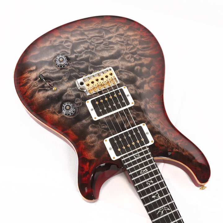 PRS Custom 24 Wood Library Artist Grade Quilt Maple Charcoal Cherry Burst 2019