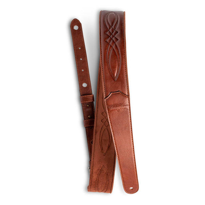 Taylor 2 Vegan Leather Guitar Strap Medium Brown