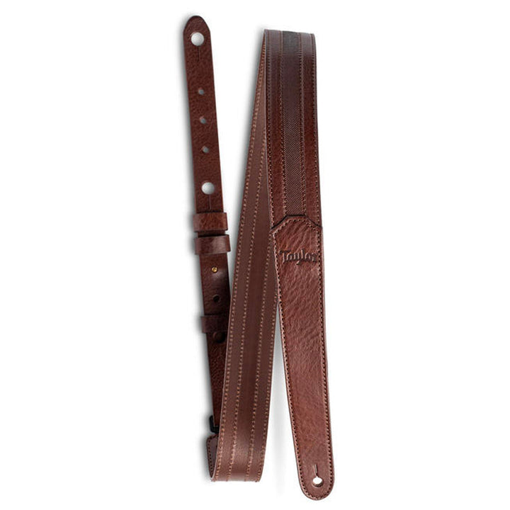 Taylor Slim Leather Guitar Strap Chocolate Brown