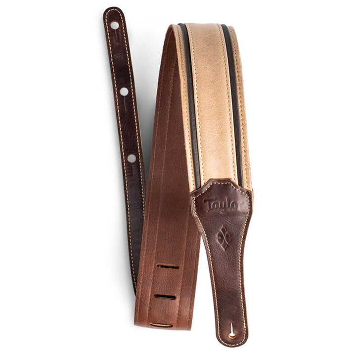 Taylor Reflections 2.5 Leather Guitar Strap Spruce and Ebony