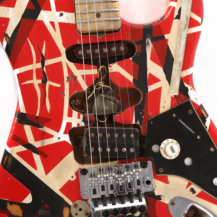 EVH Frankenstein Replica Limited Edition Red, White and Black Stripes