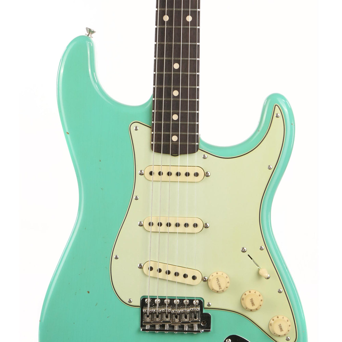 Fender Custom Shop 1960 Stratocaster Journeyman Relic Aged Seafoam Green 2019 — 6