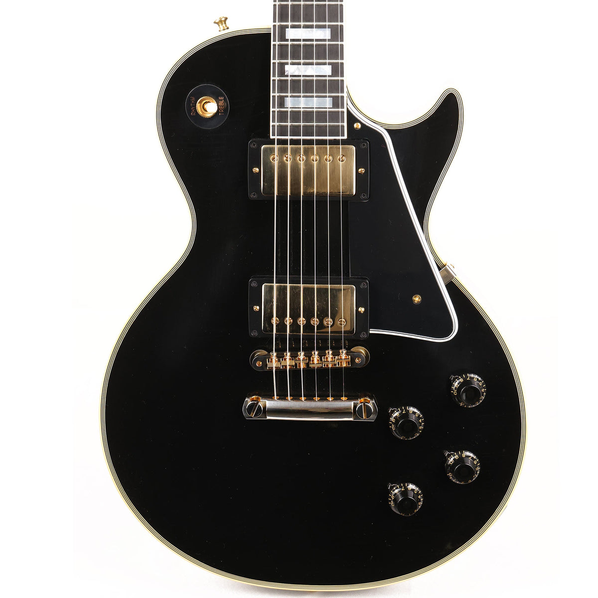 Gibson Custom Shop 1957 Les Paul Custom Reissue 2-Pickup Ultra Light Aged Ebony — 1
