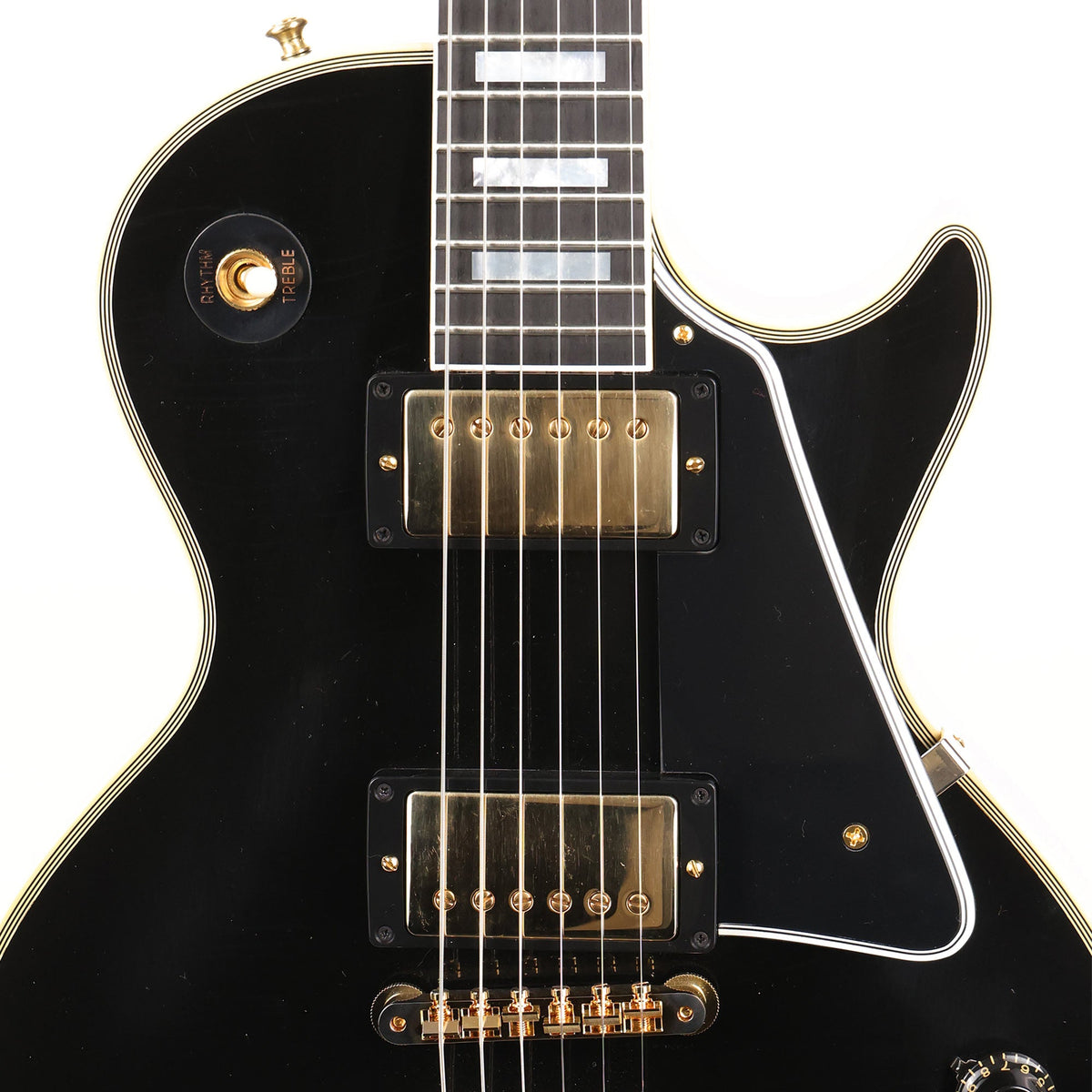 Gibson Custom Shop 1957 Les Paul Custom Reissue 2-Pickup Ultra Light Aged Ebony — 6