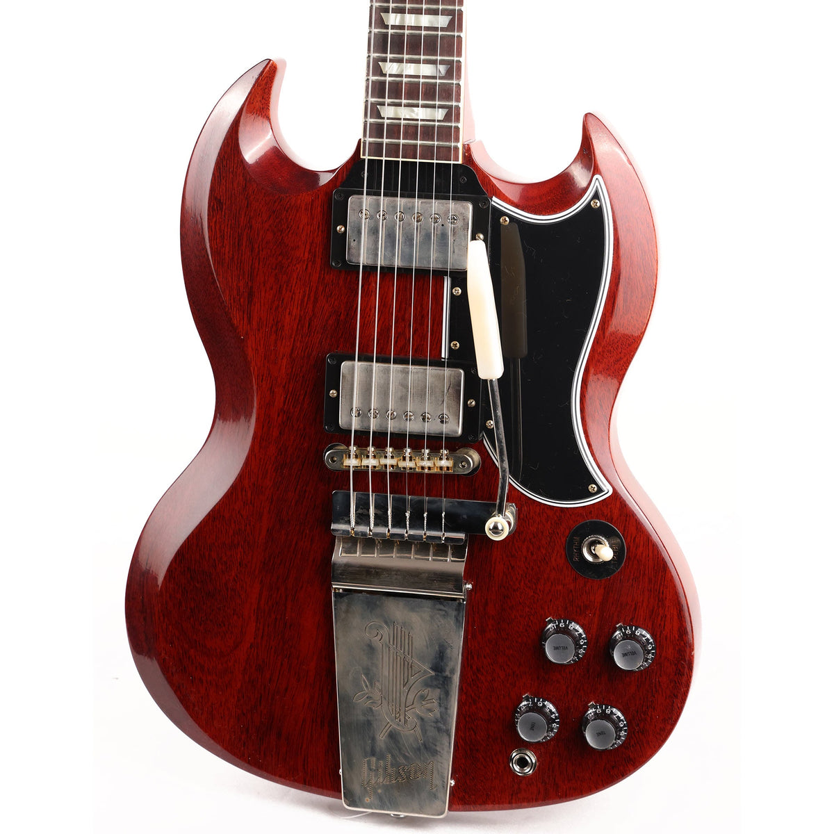 Gibson Custom Shop 1964 SG Standard Reissue Maestro Ultra Light Aged Cherry Red 2022 — 7