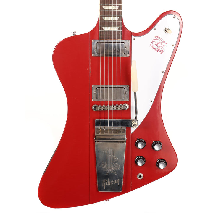 Gibson Custom Shop 1963 Firebird V with Maestro Vibrola Cardinal Red Light Aged