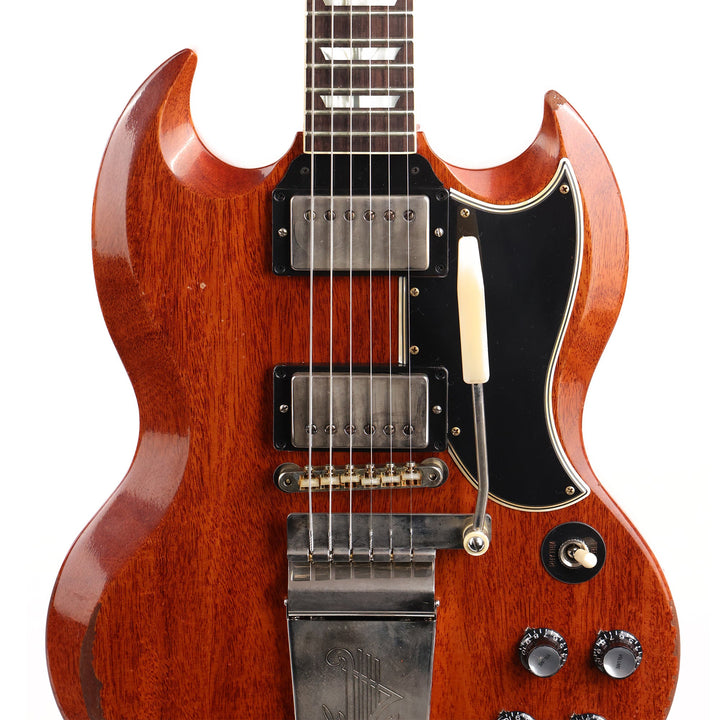 Gibson Custom Shop 1964 SG Standard Reissue Maestro Heavy Aged Faded Cherry 2022