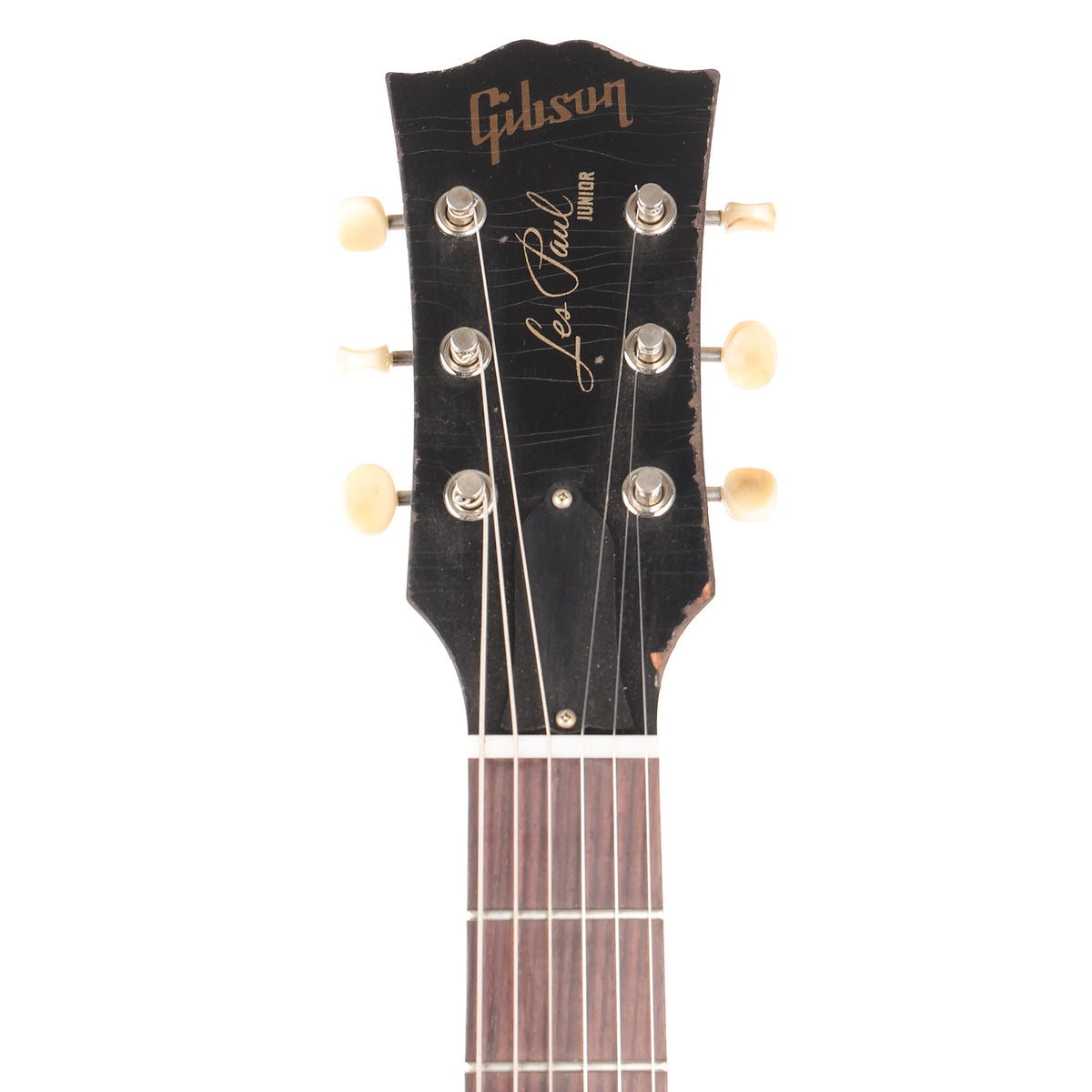Gibson Custom Shop 1960 Les Paul Junior Double Cut Reissue Murphy Lab Ultra Heavy Aged Ebony 2023 — 4