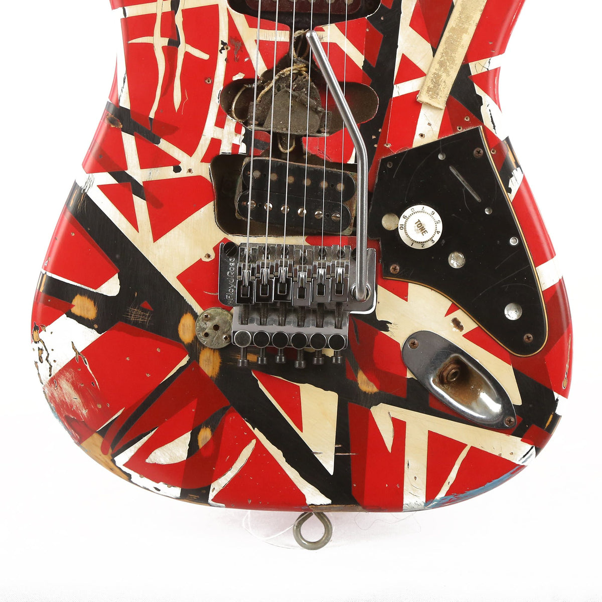 EVH Frankenstein Replica Limited Edition Red, White and Black Stripes — 8