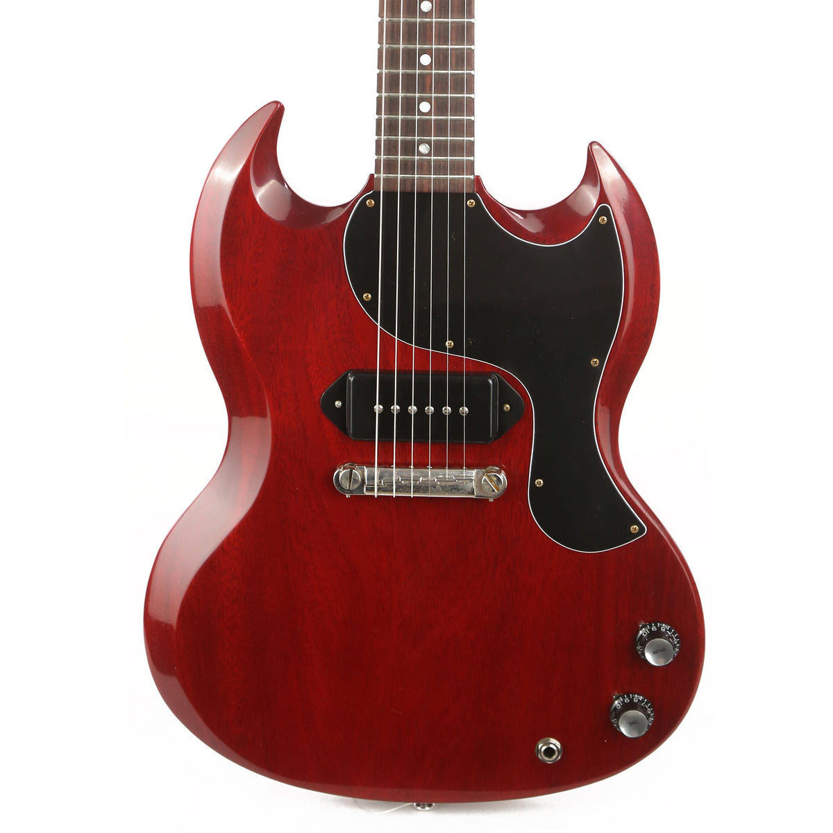 Gibson Custom Shop 1963 SG Junior Reissue Lightning Bar VOS Cherry Red — 1