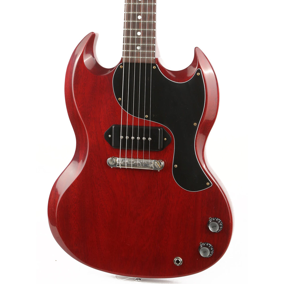 Gibson Custom Shop 1963 SG Junior Reissue Lightning Bar VOS Cherry Red — 7
