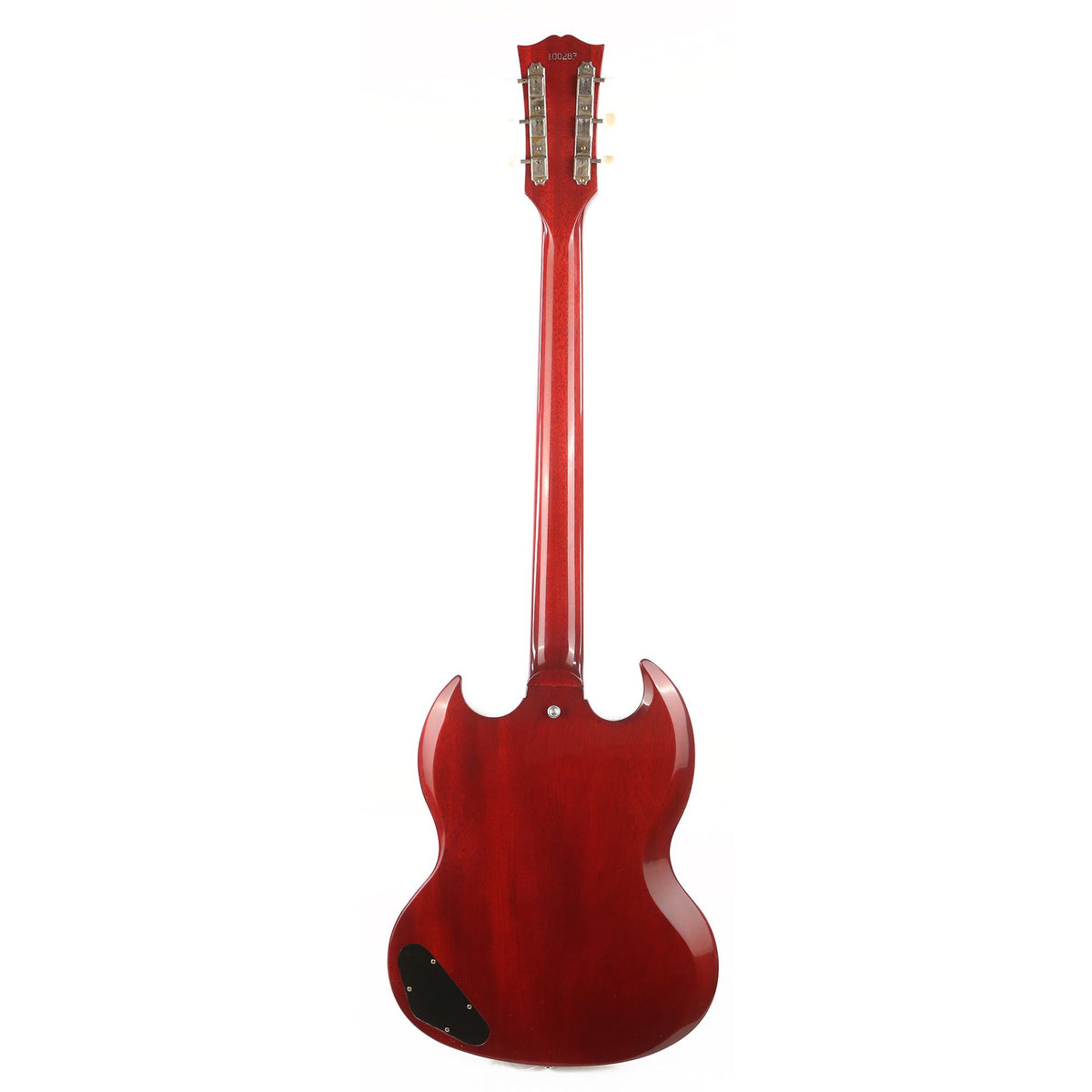 Gibson Custom Shop 1963 SG Junior Reissue Lightning Bar VOS Cherry Red — 3