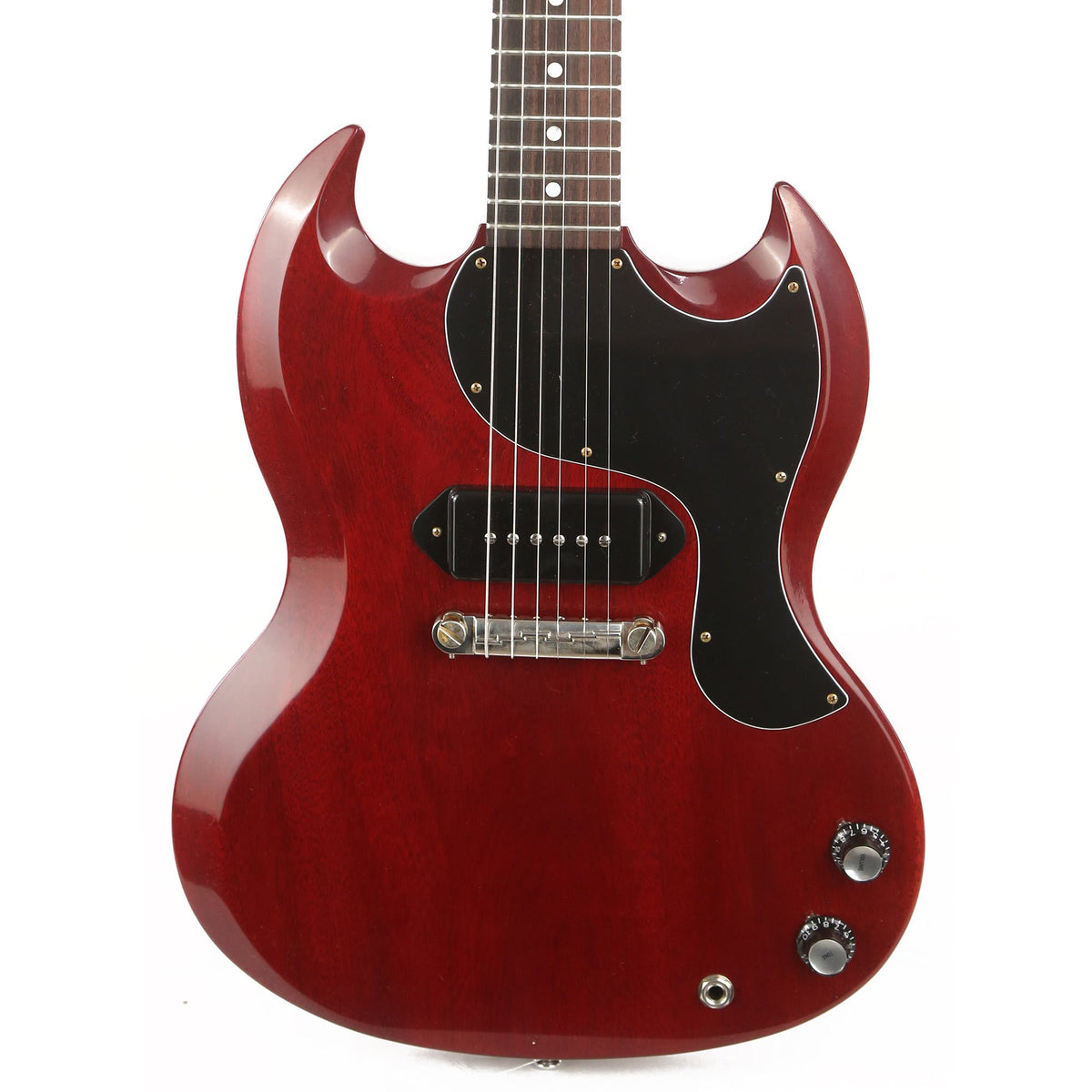 Gibson Custom Shop 1963 SG Junior Reissue Lightning Bar VOS Cherry Red — 1