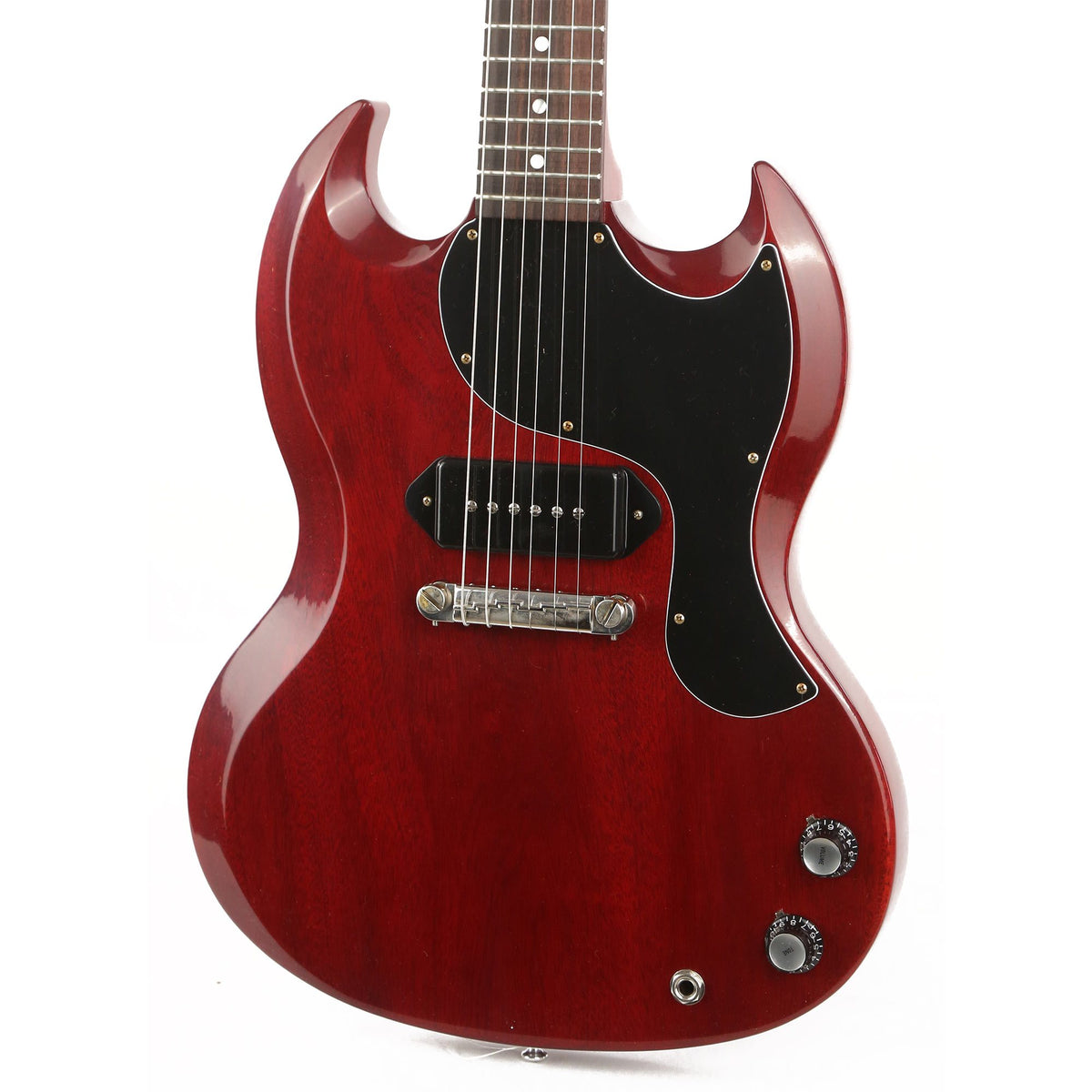 Gibson Custom Shop 1963 SG Junior Reissue Lightning Bar VOS Cherry Red — 7