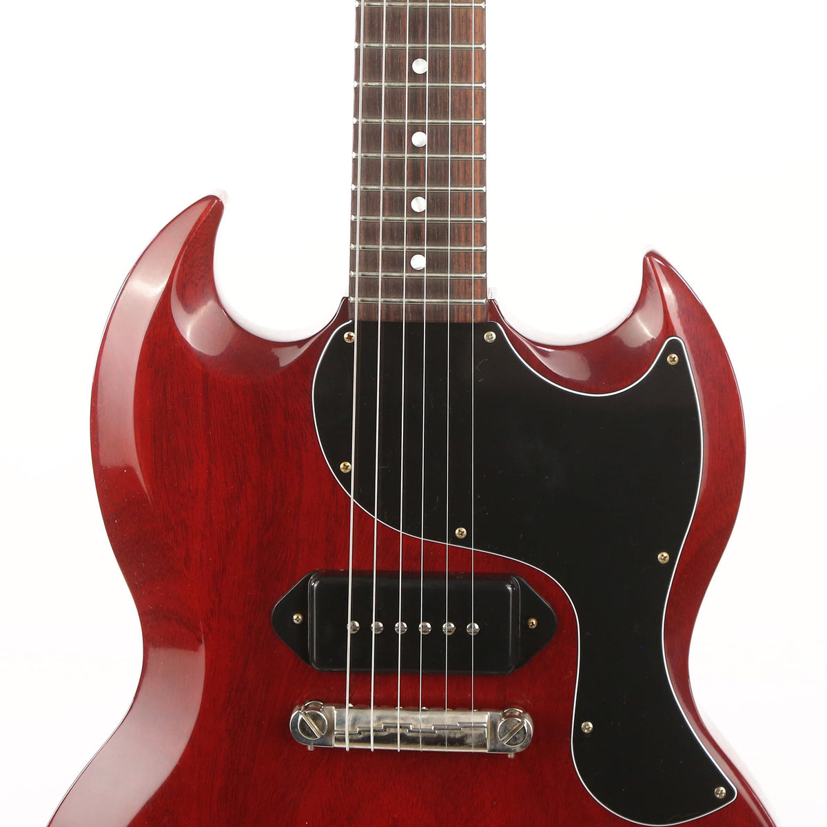 Gibson Custom Shop 1963 SG Junior Reissue Lightning Bar VOS Cherry Red — 6