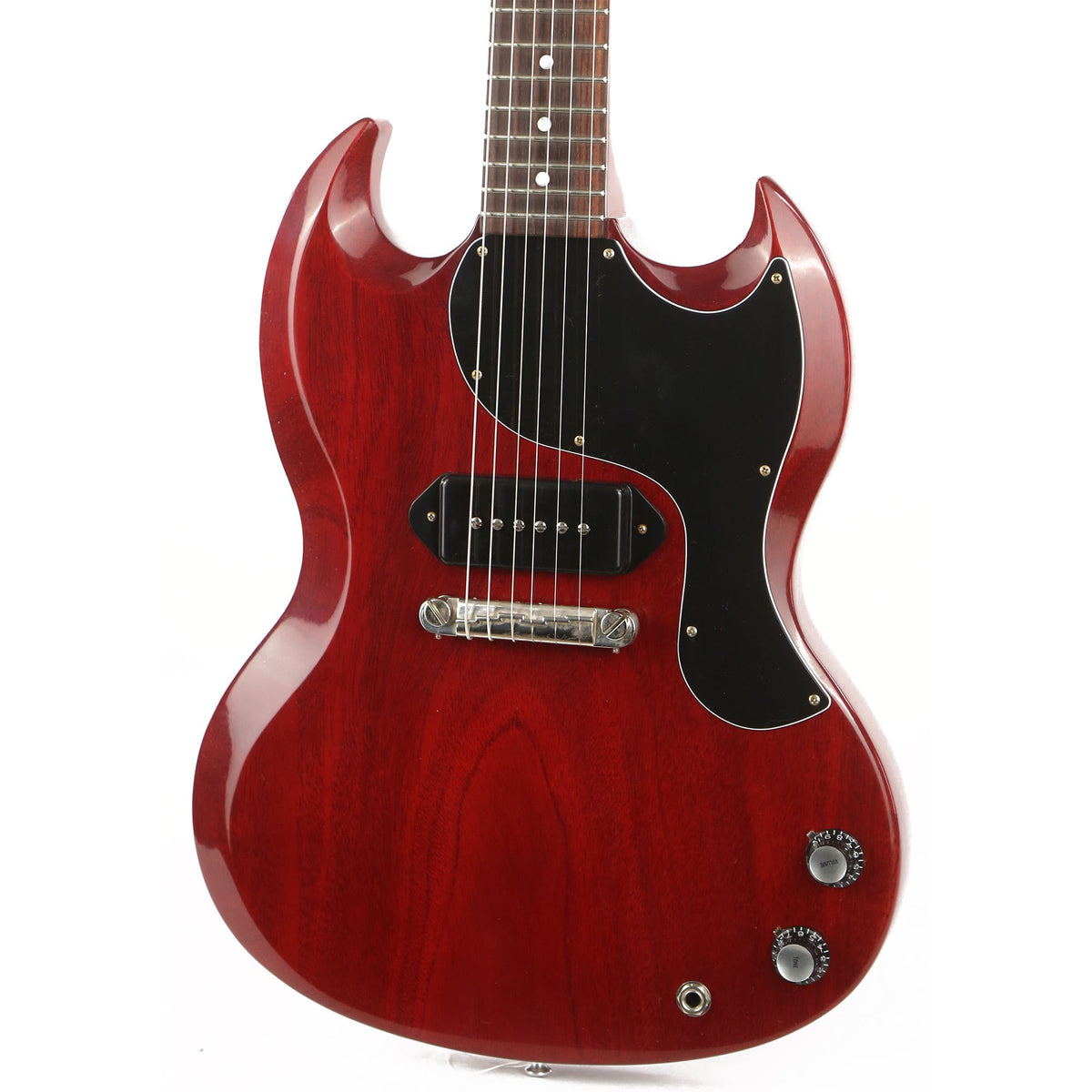 Gibson Custom Shop 1963 SG Junior Reissue Lightning Bar VOS Cherry Red — 7