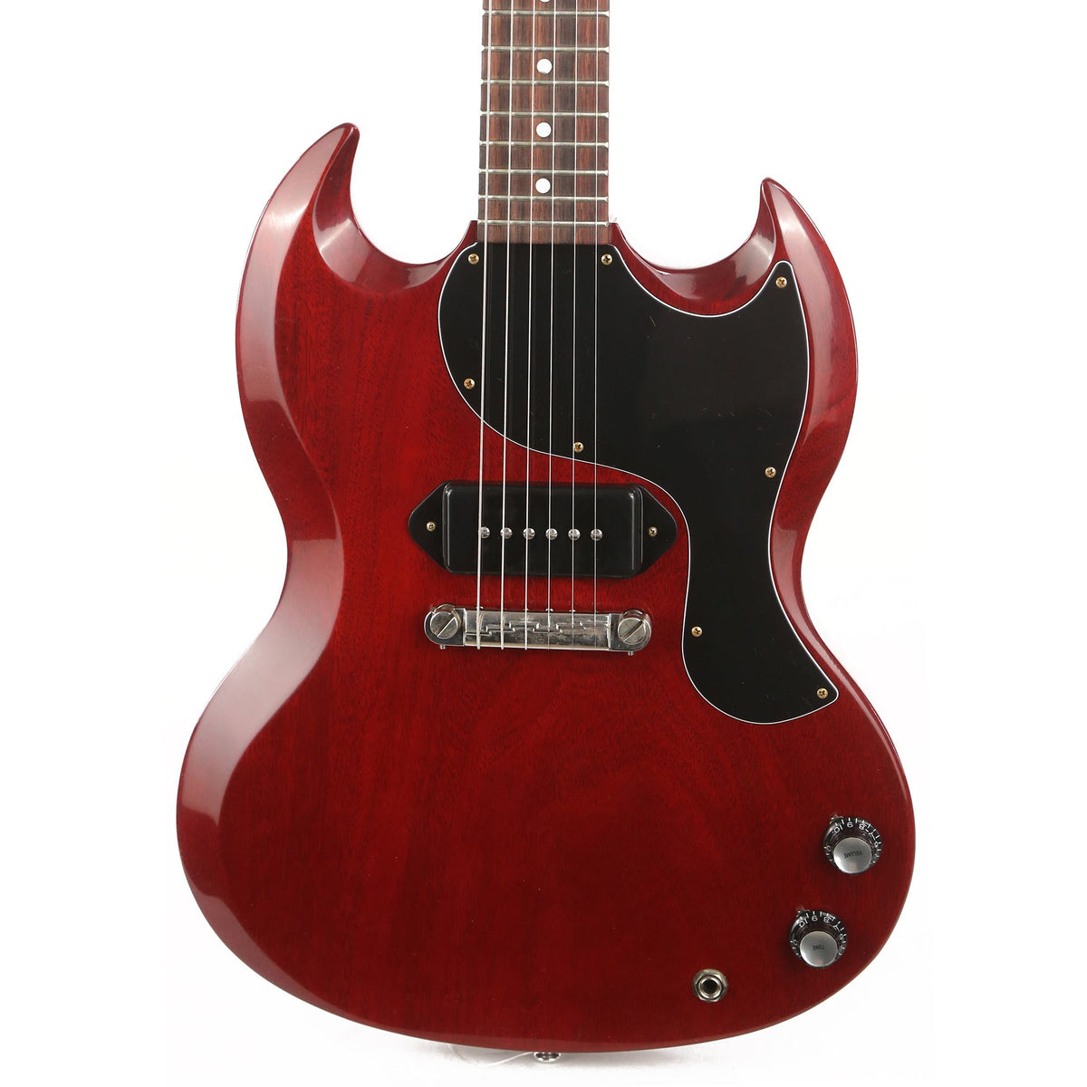 Gibson Custom Shop 1963 SG Junior Reissue Lightning Bar VOS Cherry Red — 1