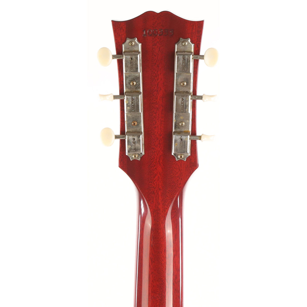 Gibson Custom Shop 1963 SG Junior Reissue Lightning Bar VOS Cherry Red — 5