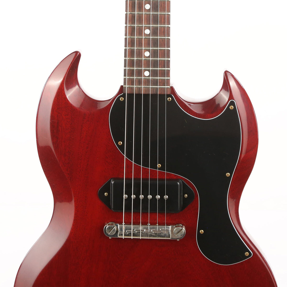 Gibson Custom Shop 1963 SG Junior Reissue Lightning Bar VOS Cherry Red — 6