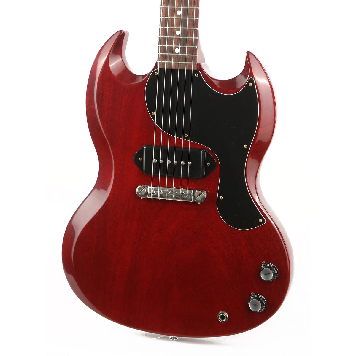 Gibson Custom Shop 1963 SG Junior Reissue Lightning Bar VOS Cherry Red — 7