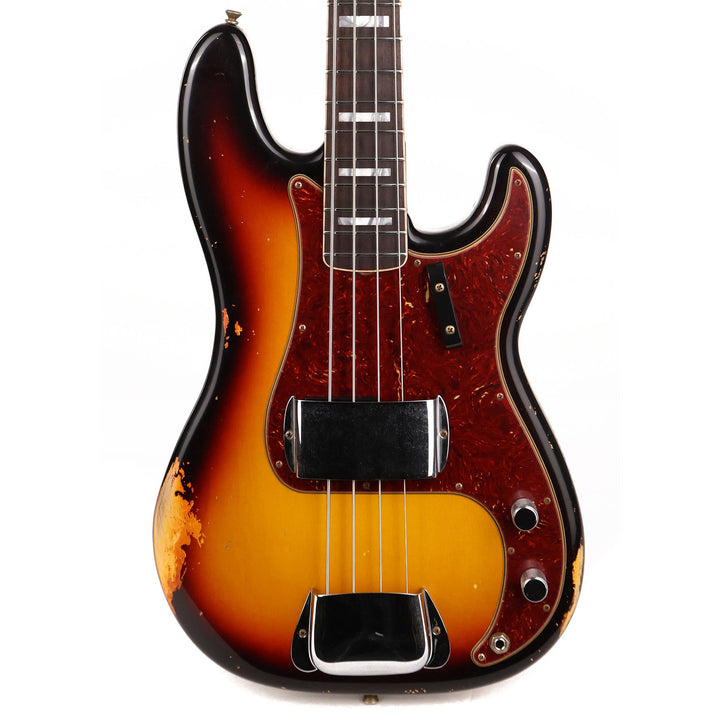Fender Custom Shop Limited Edition Jazz Precision Bass Heavy Relic 3-Tone Sunburst