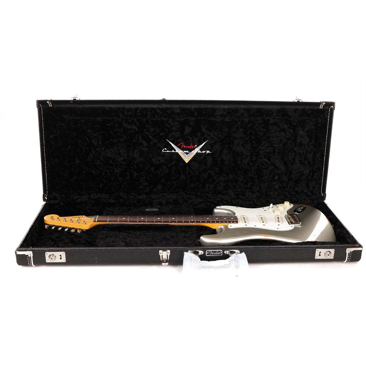 Fender Custom Shop Limited Edition 1959 Stratocaster Relic Aged Inca Silver — 12