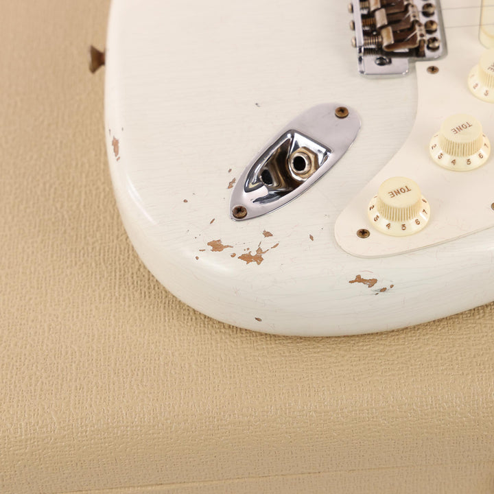 Fender Custom Shop Limited Edition 1959 Stratocaster Relic Aged Olympic White