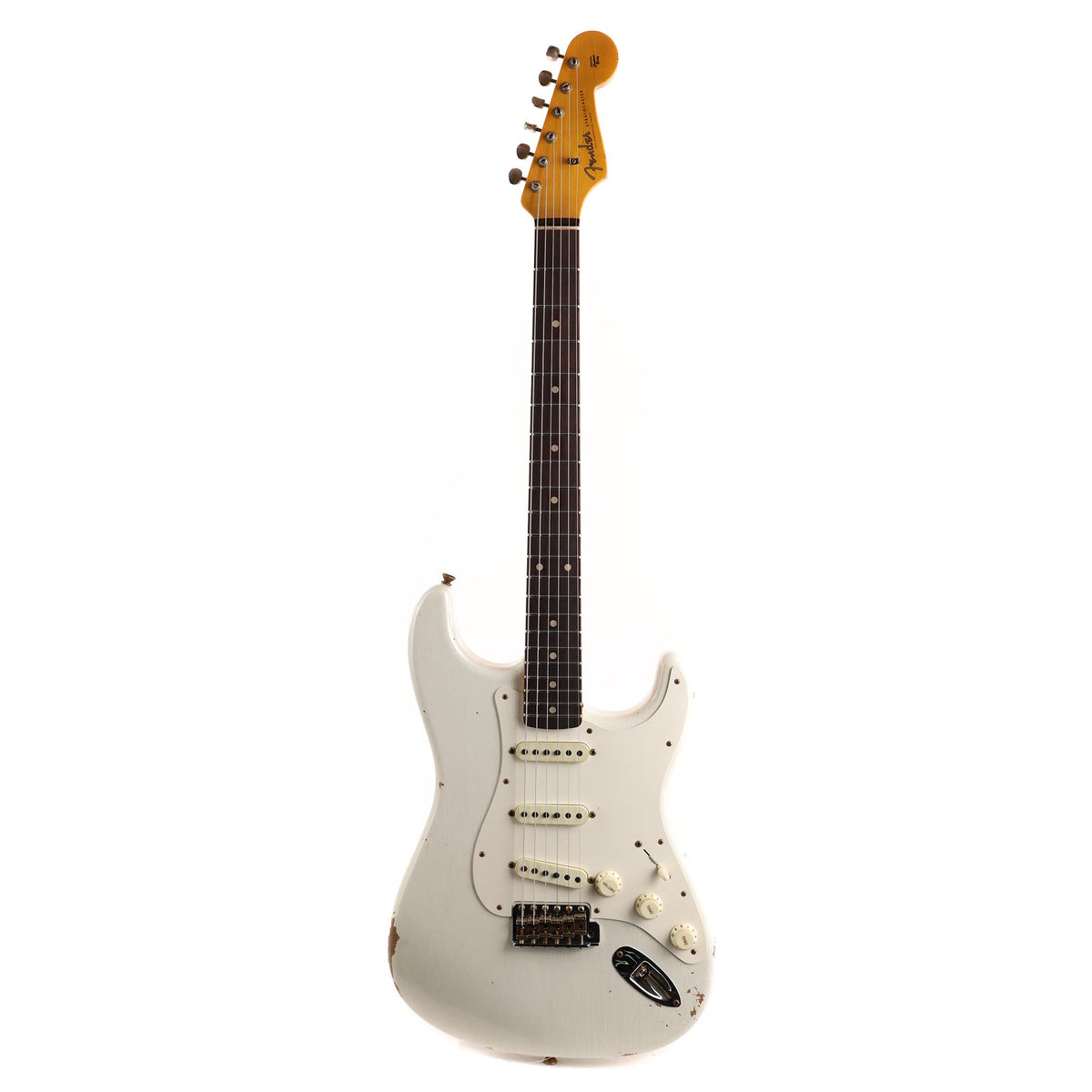 Fender Custom Shop Limited Edition 1959 Stratocaster Relic Aged Olympic White — 2