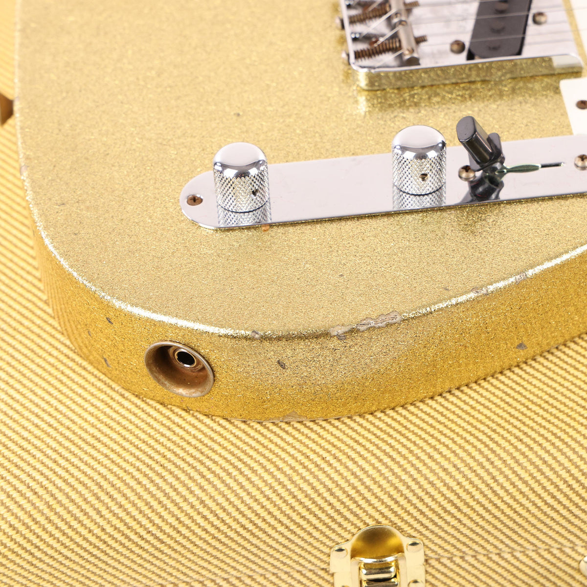 Fender Custom Shop Limited Edition 1955 Telecaster Relic Aged Gold Sparkle — 9