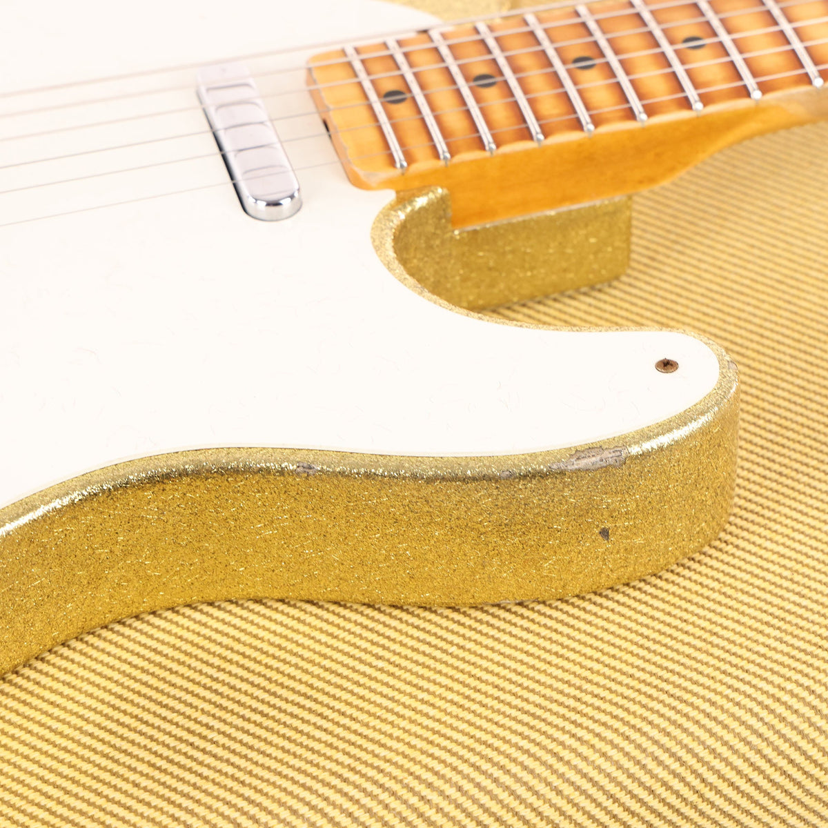 Fender Custom Shop Limited Edition 1955 Telecaster Relic Aged Gold Sparkle — 10