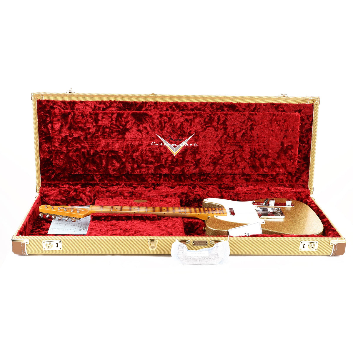 Fender Custom Shop Limited Edition 1955 Telecaster Relic Aged Gold Sparkle — 12
