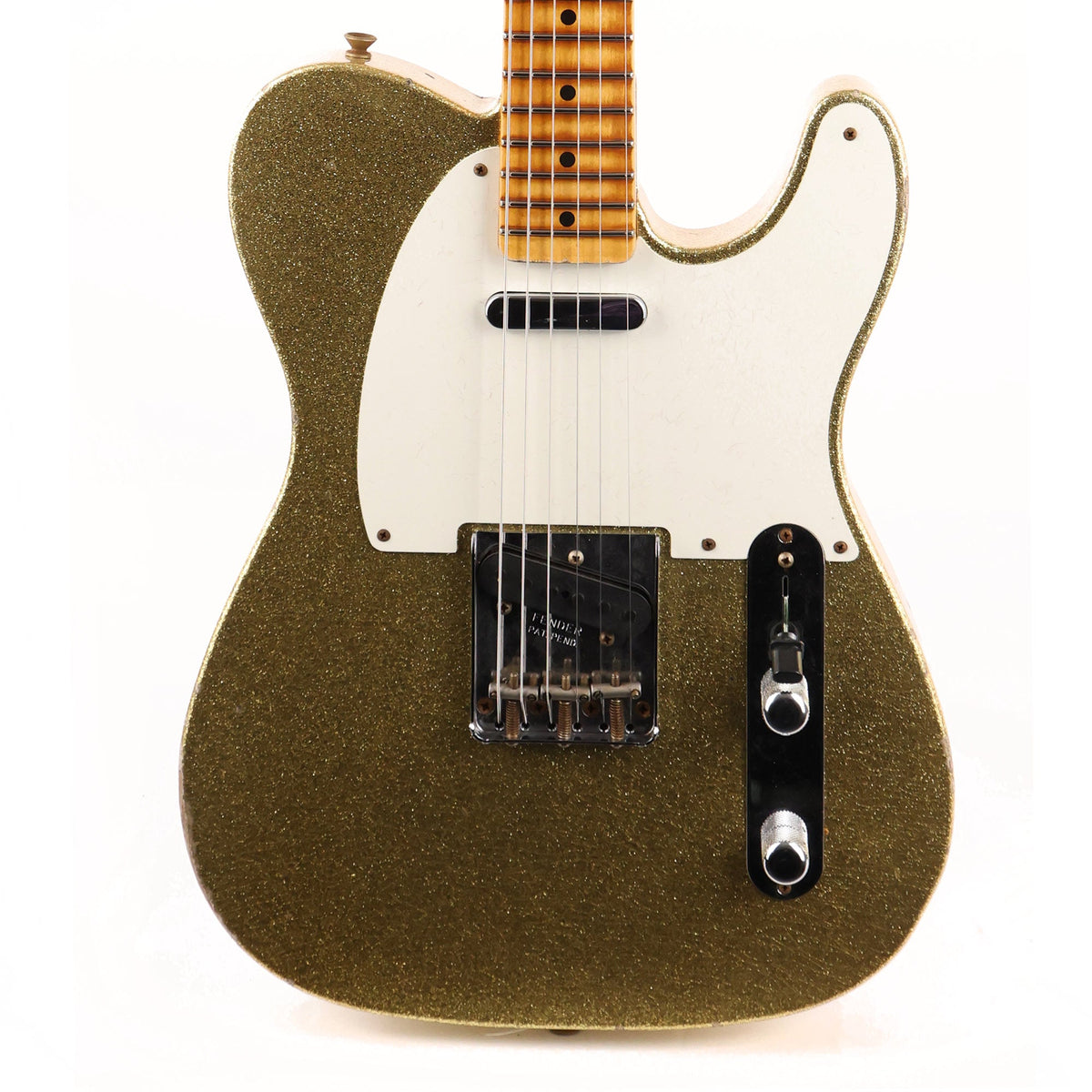 Fender Custom Shop Limited Edition 1955 Telecaster Relic Aged Gold Sparkle — 1