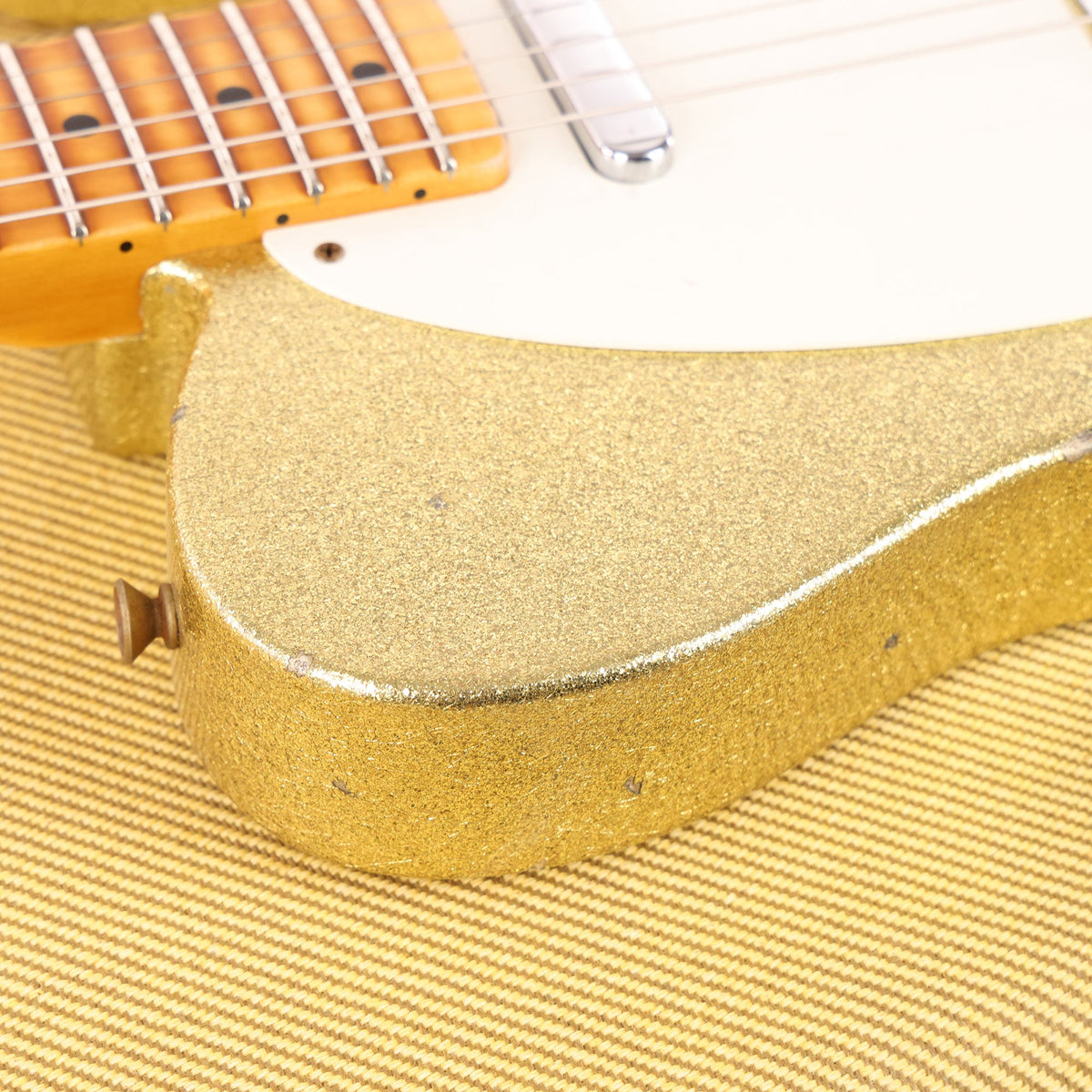 Fender Custom Shop Limited Edition 1955 Telecaster Relic Aged Gold Sparkle — 8