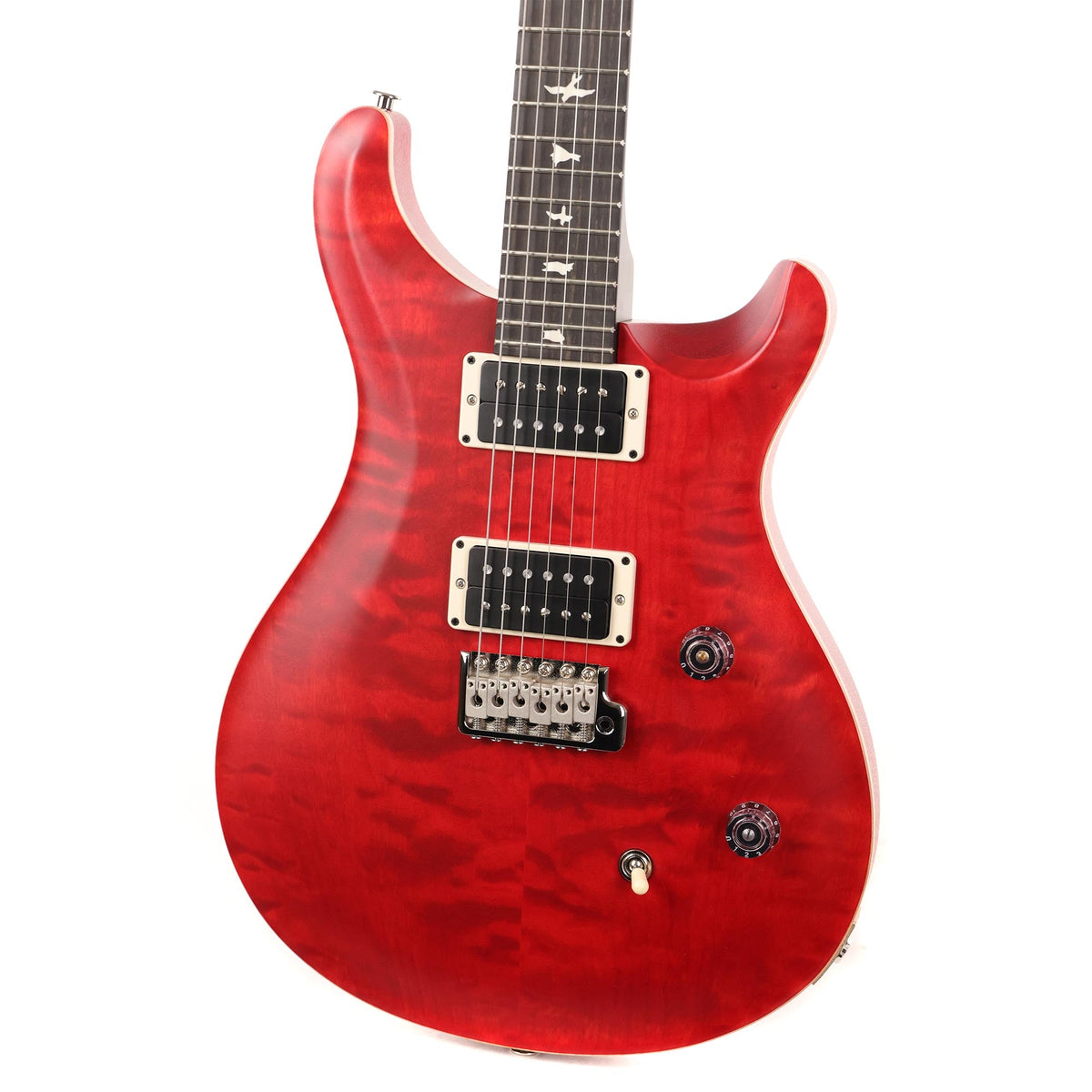 PRS Wood Library CE24 Satin Quilt Top Ruby Red Used — 7