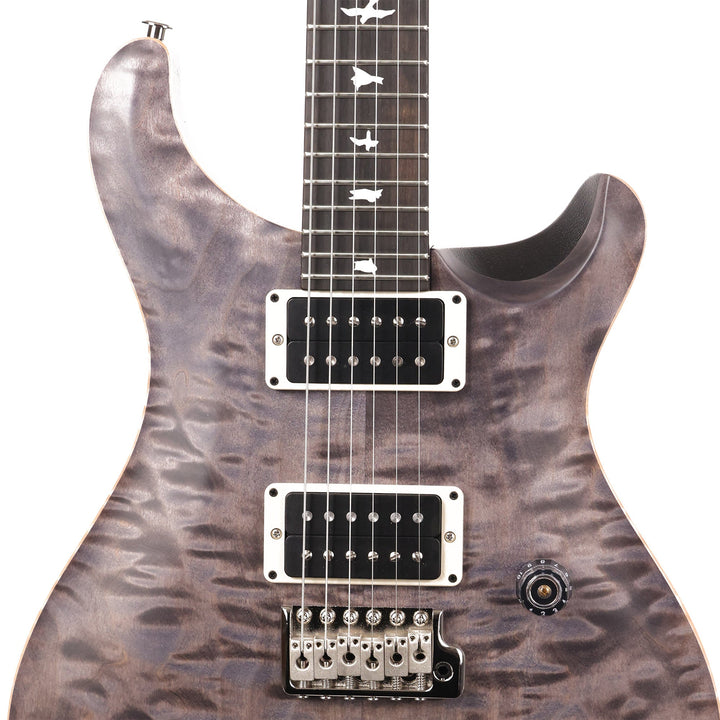 PRS Wood Library CE24 Satin Quilt Top Music Zoo Exclusive Faded Grey Black Purple Burst