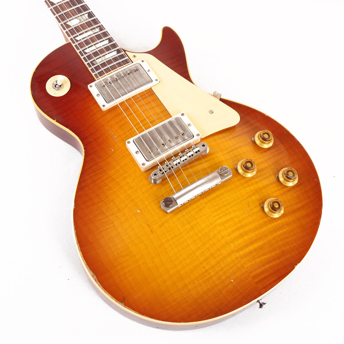 Gibson Custom Shop '59 Les Paul Reissue Aged Orange Sunset Fade Made 2 Measure — 9