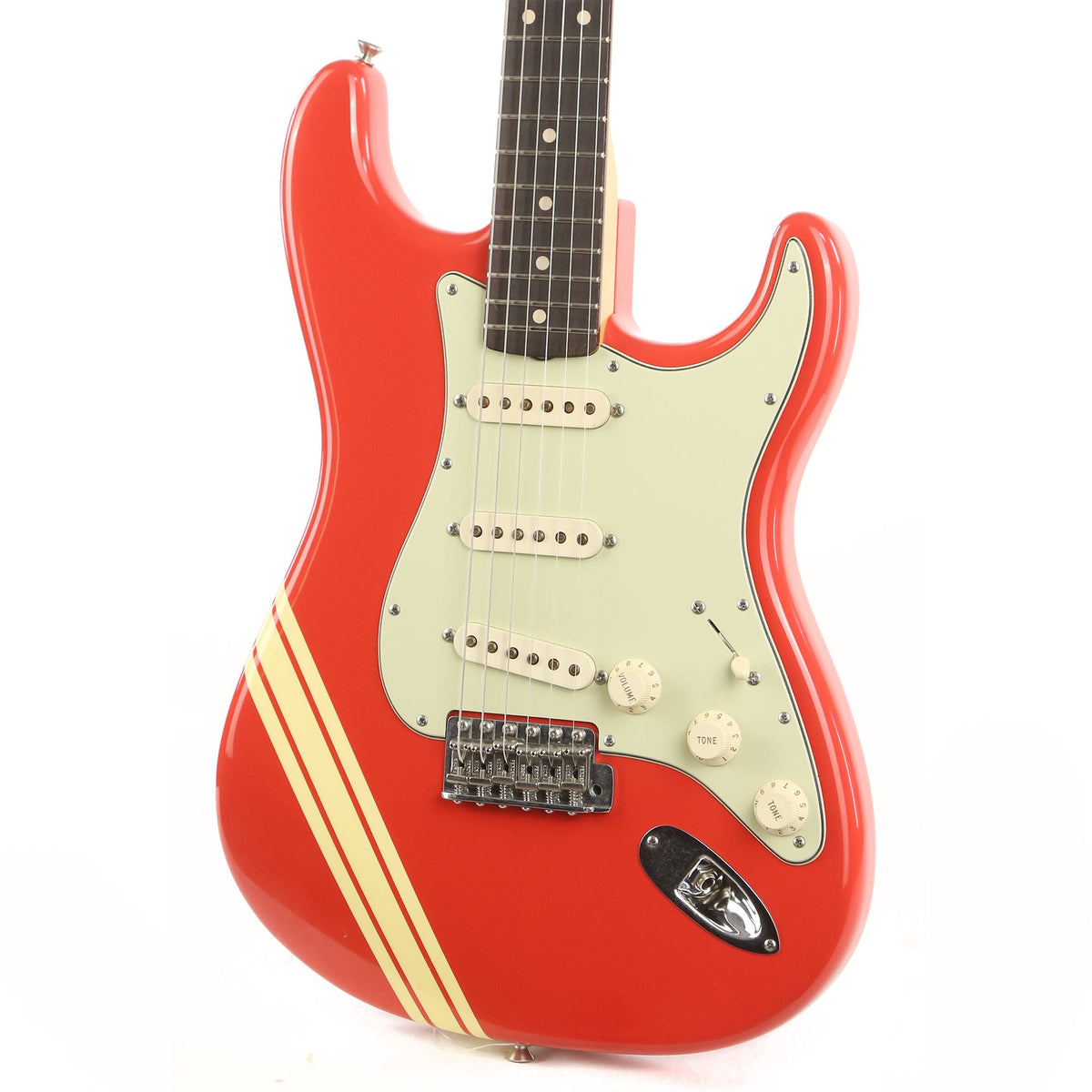 Fender Custom Shop 1960 Stratocaster Closet Classic Fiesta Red with Racing Stripe 2007 NAMM Limited — 7