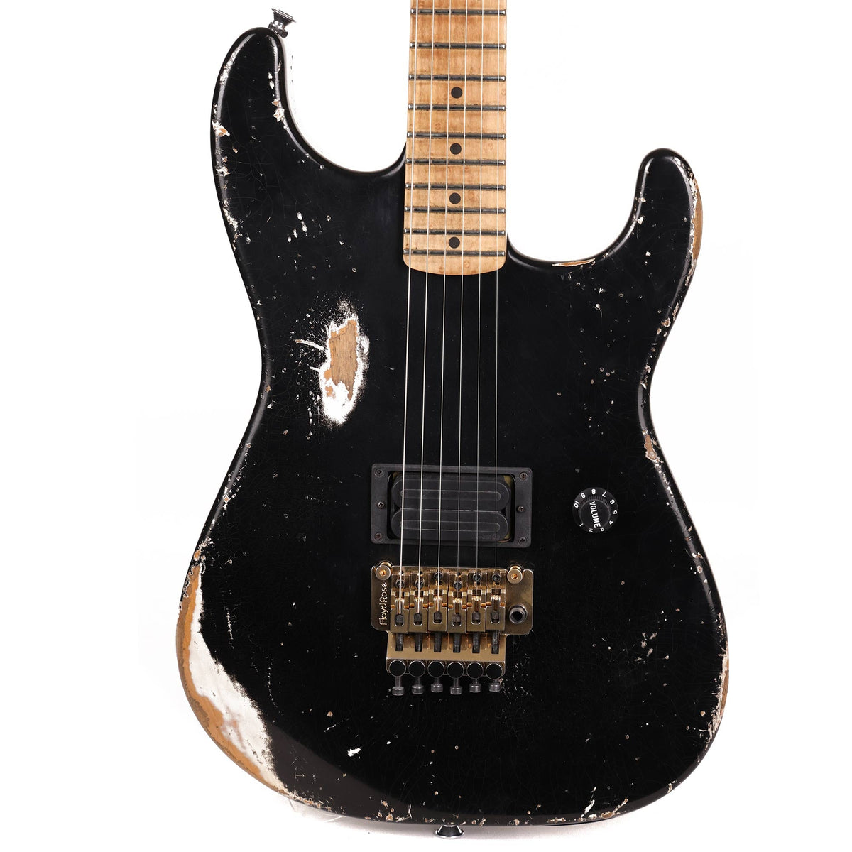 Charvel Custom Shop San Dimas Nitro Aged Black with Matching Headstock — 1