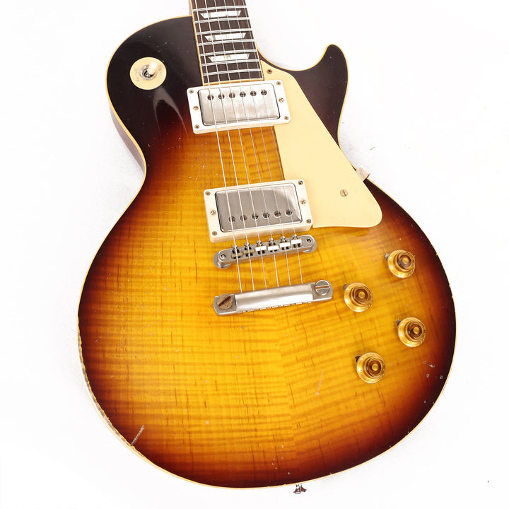 Gibson Custom Shop 1959 Les Paul Reissue Kindred Burst Fade Heavy Aged Made 2 Measure